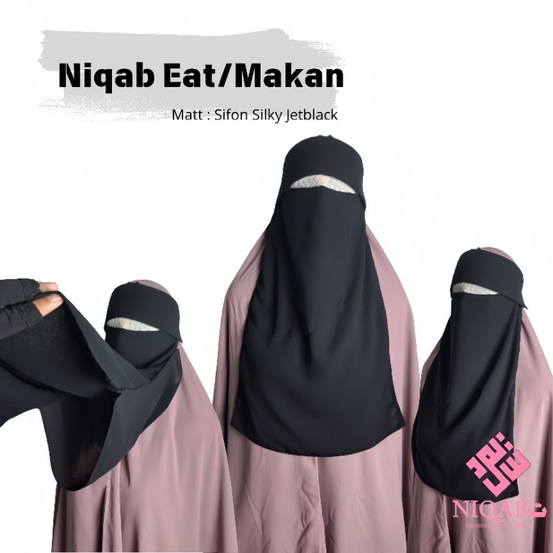 NIQAB EAT / NIQAB MAKAN SAUDI Sifon silky