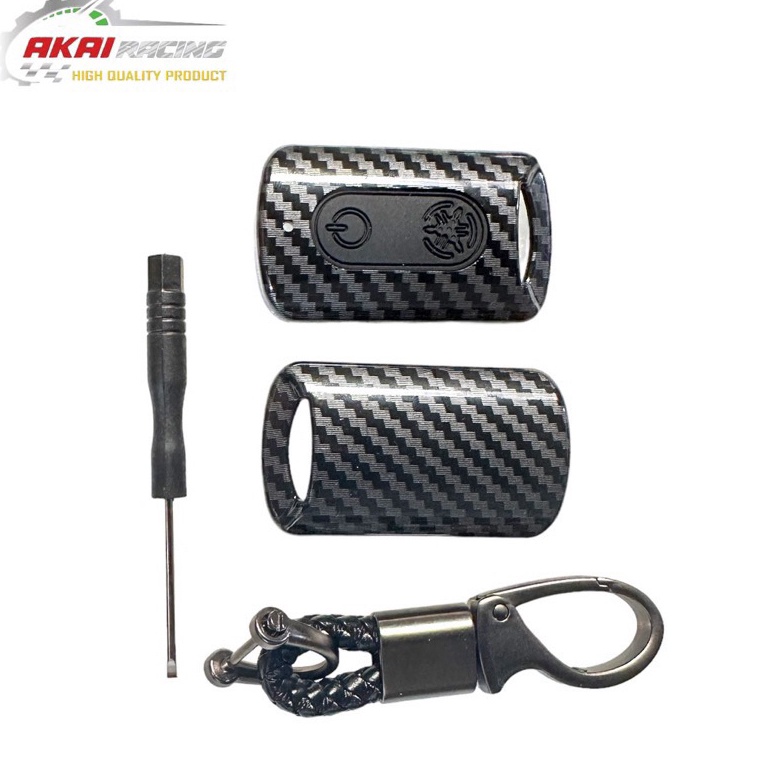 Terbaru CoverTutup Remote Keyless Karbon Merek Akai Motor Nmax Aerox Xmax Fazzio Grand Filano Best Q