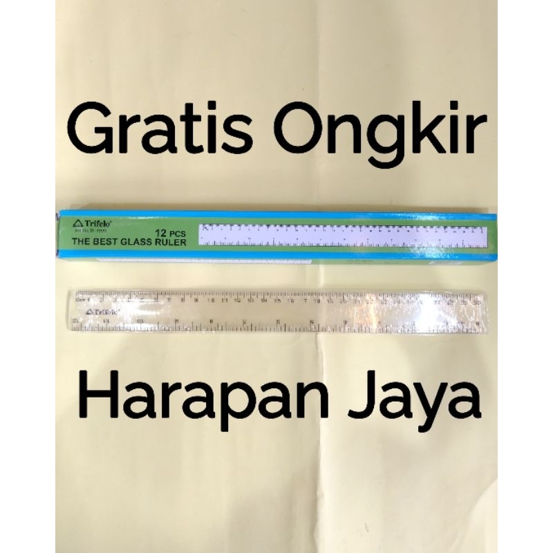 

Penggaris 30 cm No. TF-1999 TRIFELO Plastik Per Lusin ( ISI 12 PCS )