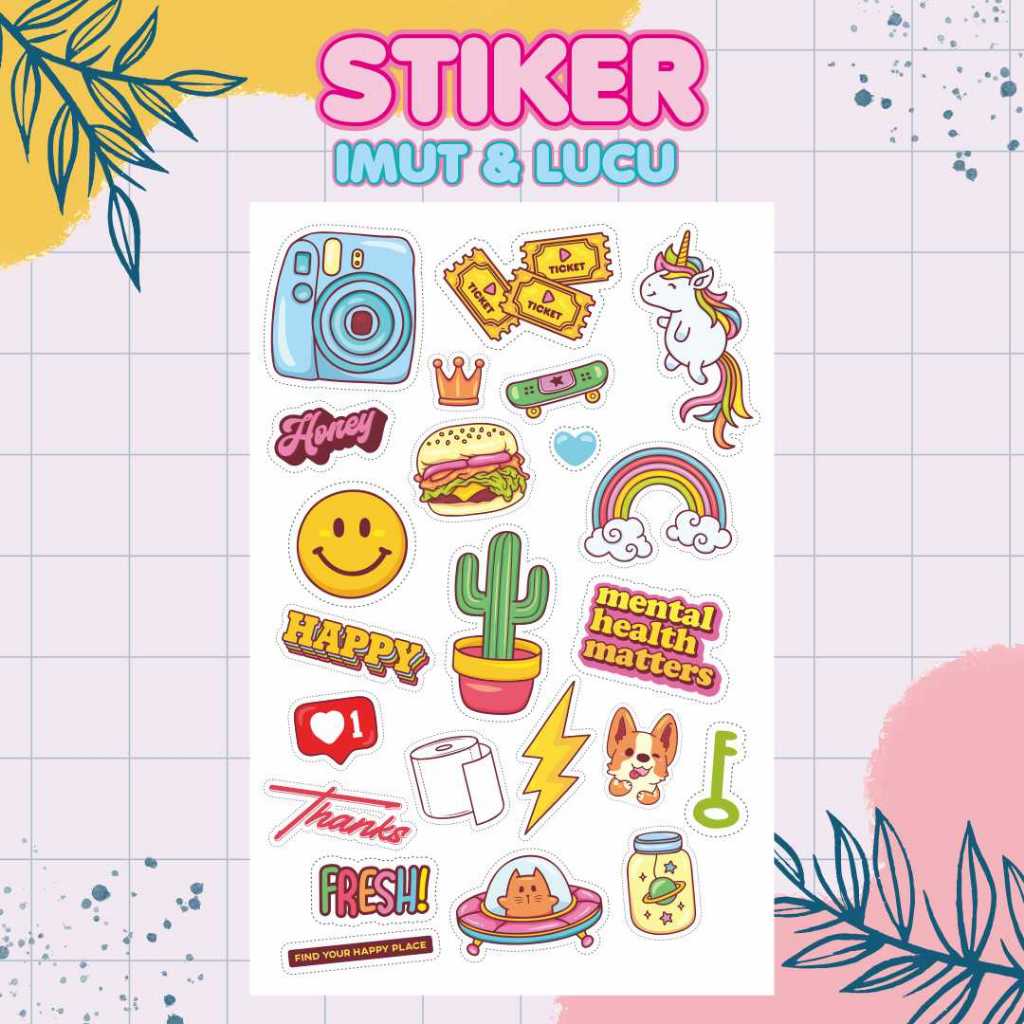 

PROMO 3 PCS STICKER TUMBLR / STIKER LUCU / STIKER MURAH