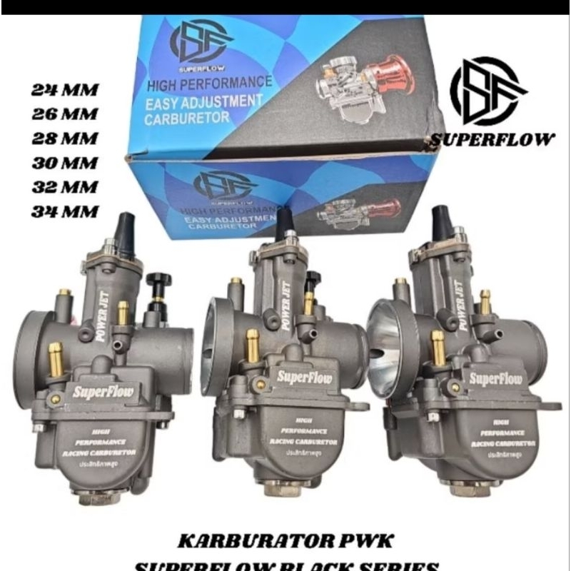 Karbu Carburetor Karburator PWK 21 24 26 28 30 32 34 MM MREK SUPERFLOW RACING THAILAND