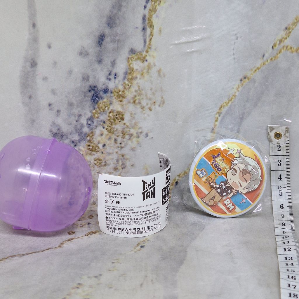 Tinytan RM Pita Dynamite Pin Badge Bros BTS Gashapon Gachapon Gacha Tiny Tan