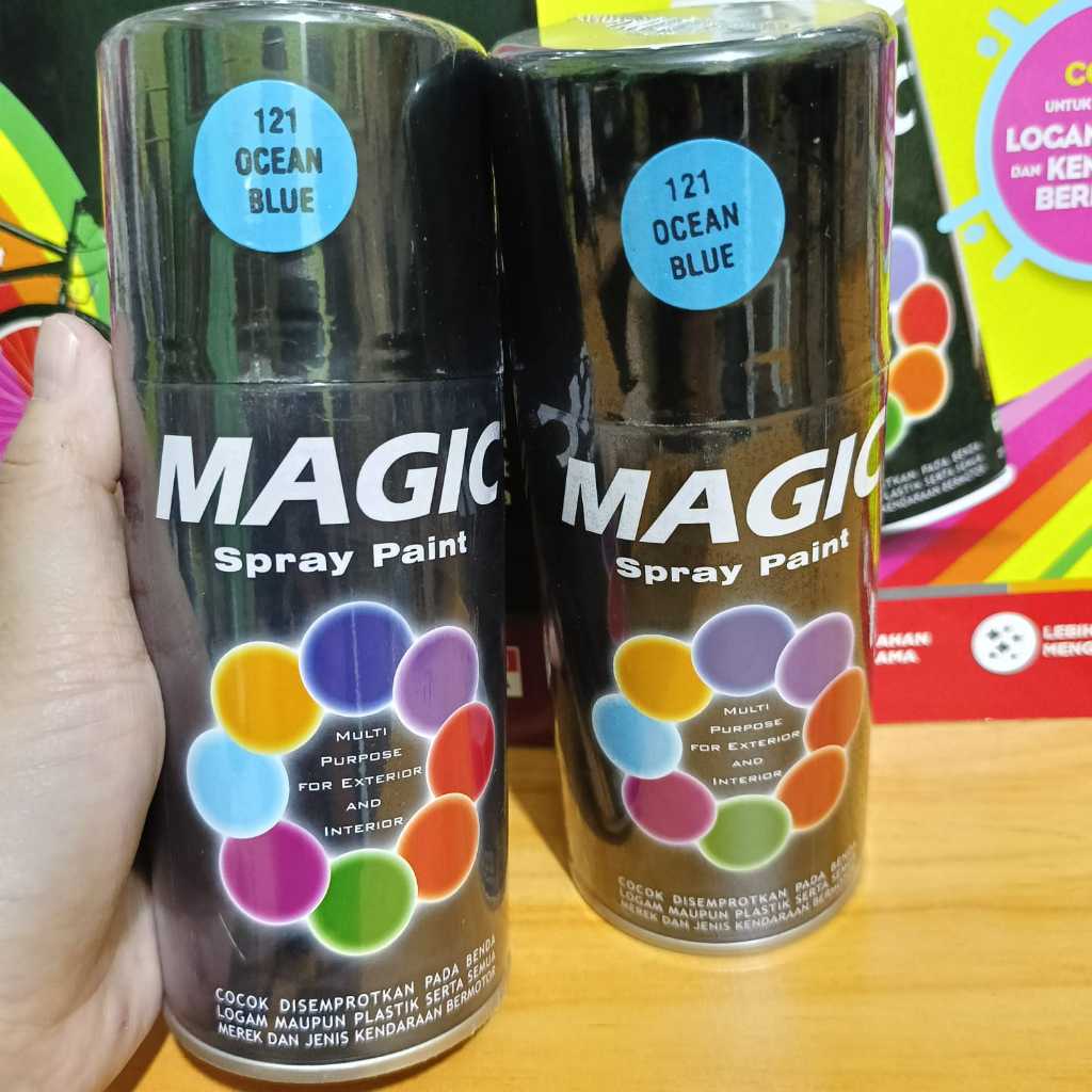 Promo Pilox Pilok Cat Semprot Serbaguna Diton Magic Spray Paint 121 Ocean Blue / Biru Laut