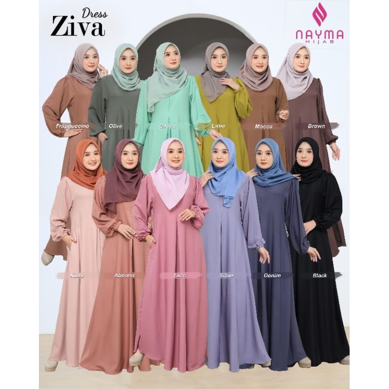 DRESS ZIVA- KAIN SHAKILA TWILL - BY NAYMA HIJAB
