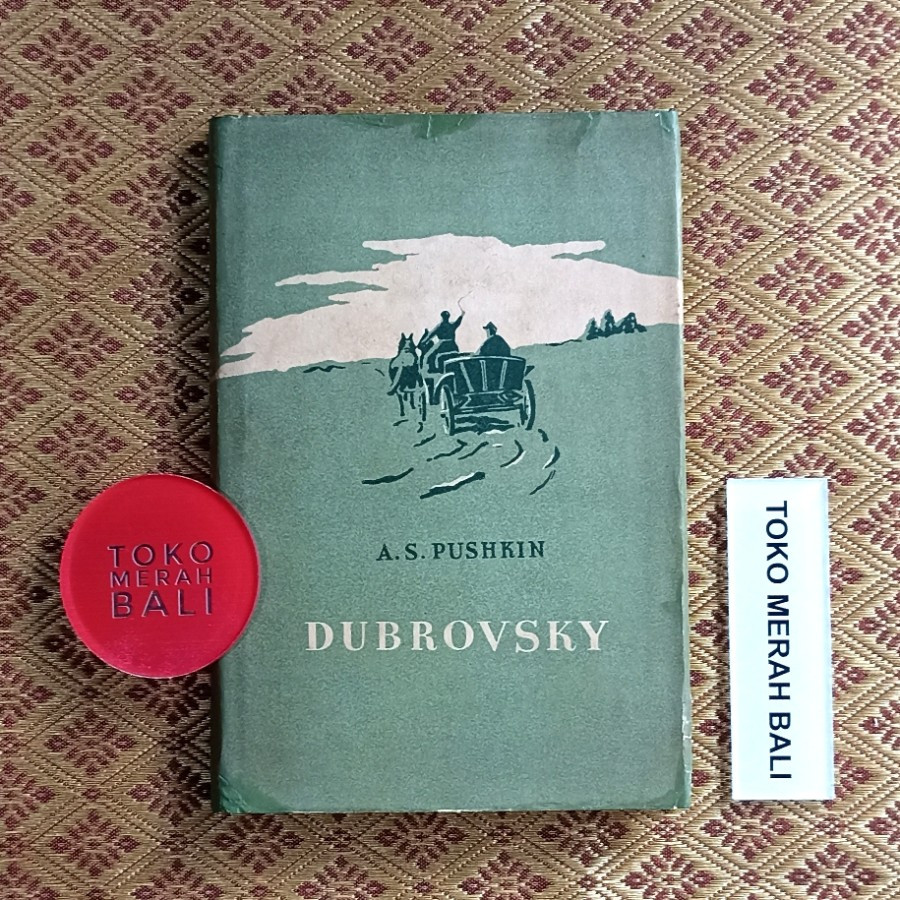 Edisi Uni Soviet Dubrovsky Aleksandr Pushkin, buku sastra Rusia, novel klasik Rusia, novella Rusia, 