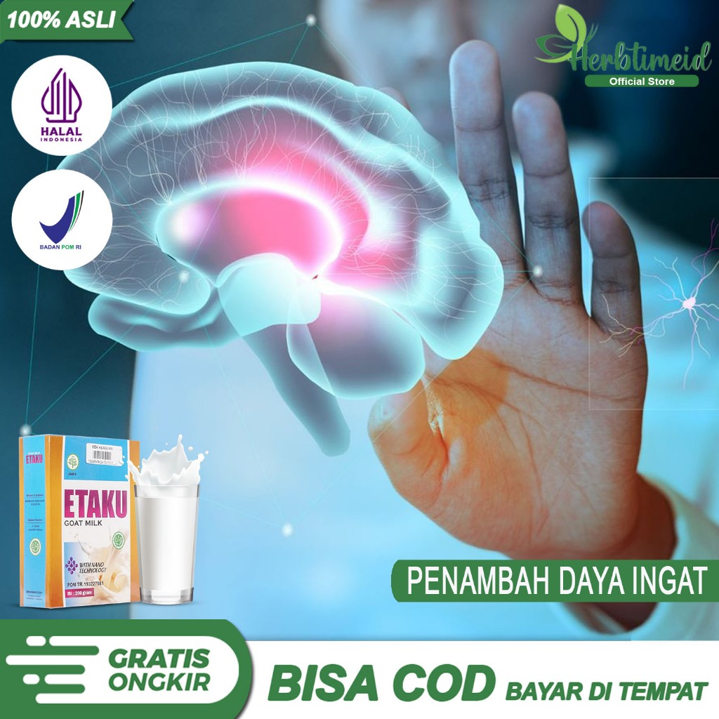

Susu Penambah Daya Ingat, Mencerdaskan Otak, Vitamin Otak - Etaku Goat Milk Susu Kambing Etawa Murni Original