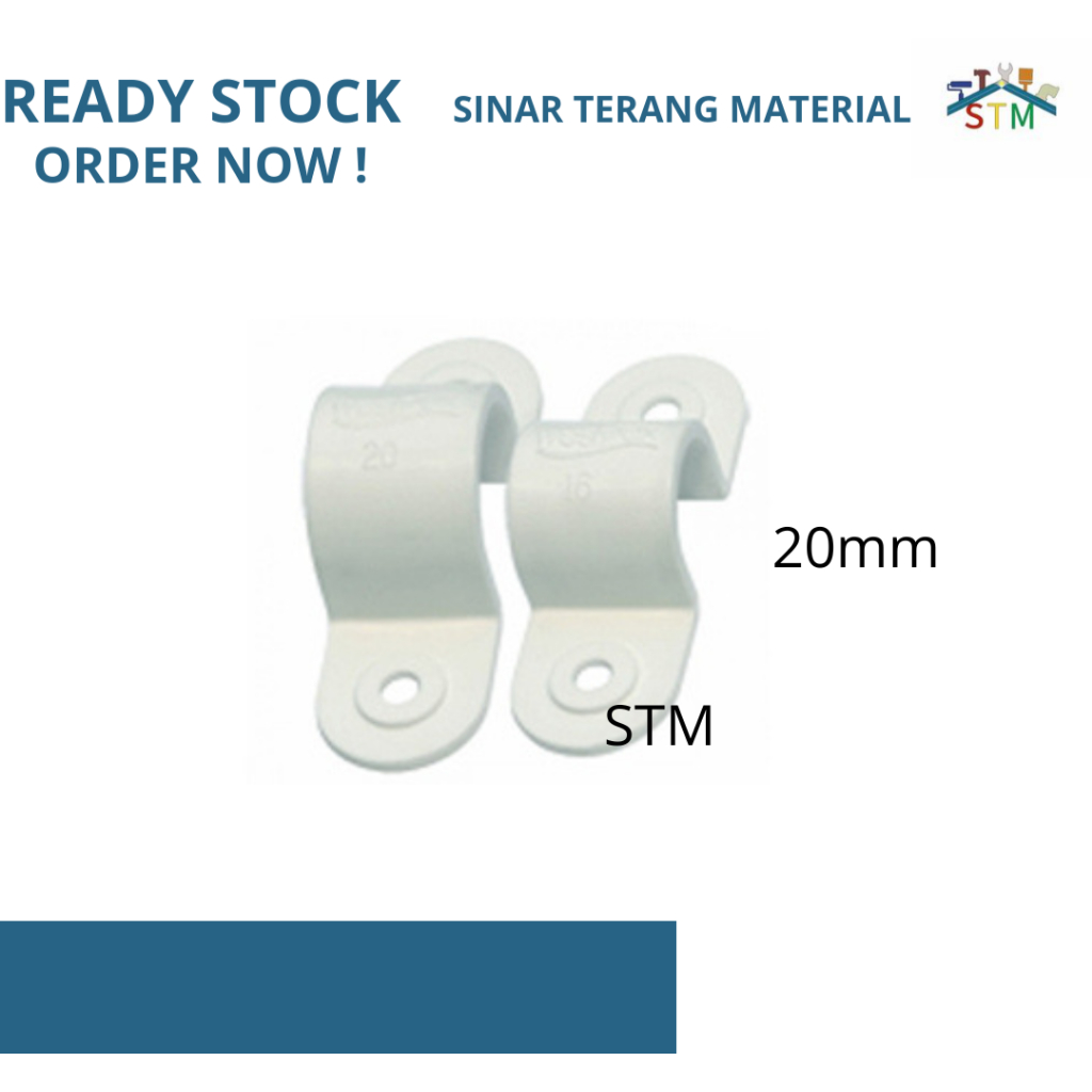 KLEM PIPA CONDUIT /KLEM PIPA LISTRIK / KLEM PIPA CONDUIT 20 MM SAPPHIRE / KLEM PIPA LISTRIK  CONDUIT