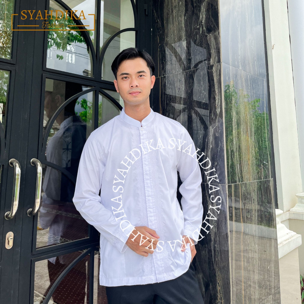 Koko Syahdika Putih Bordir Dewasa