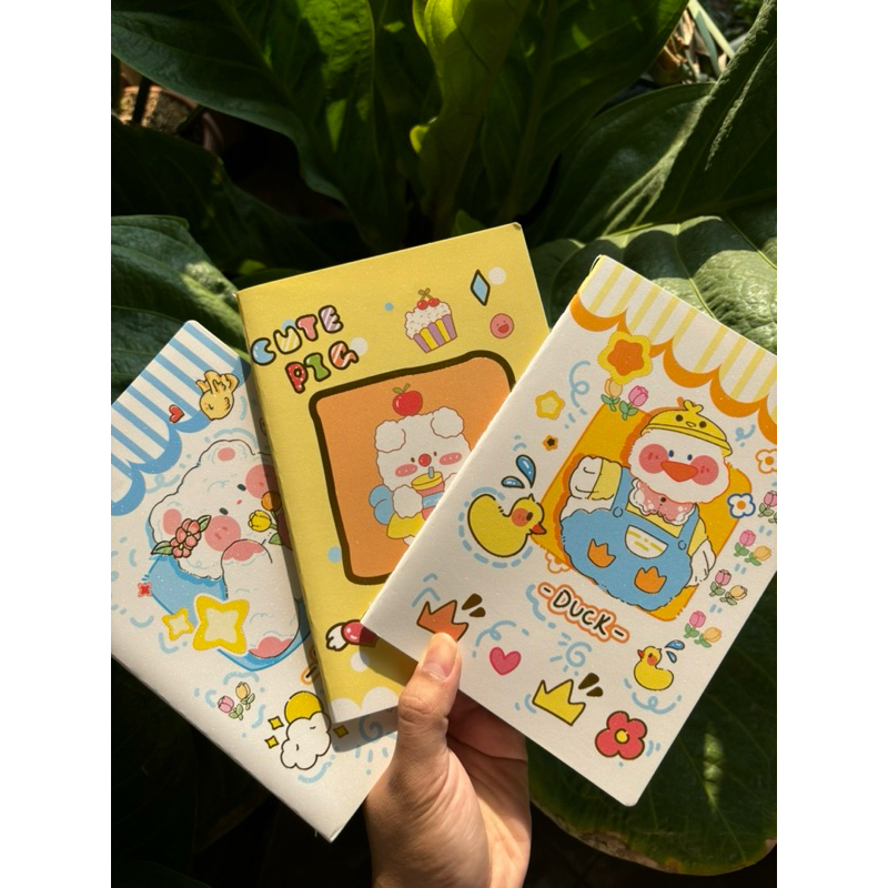 

Buku Tulis Glitter Karakter Bear n Duck