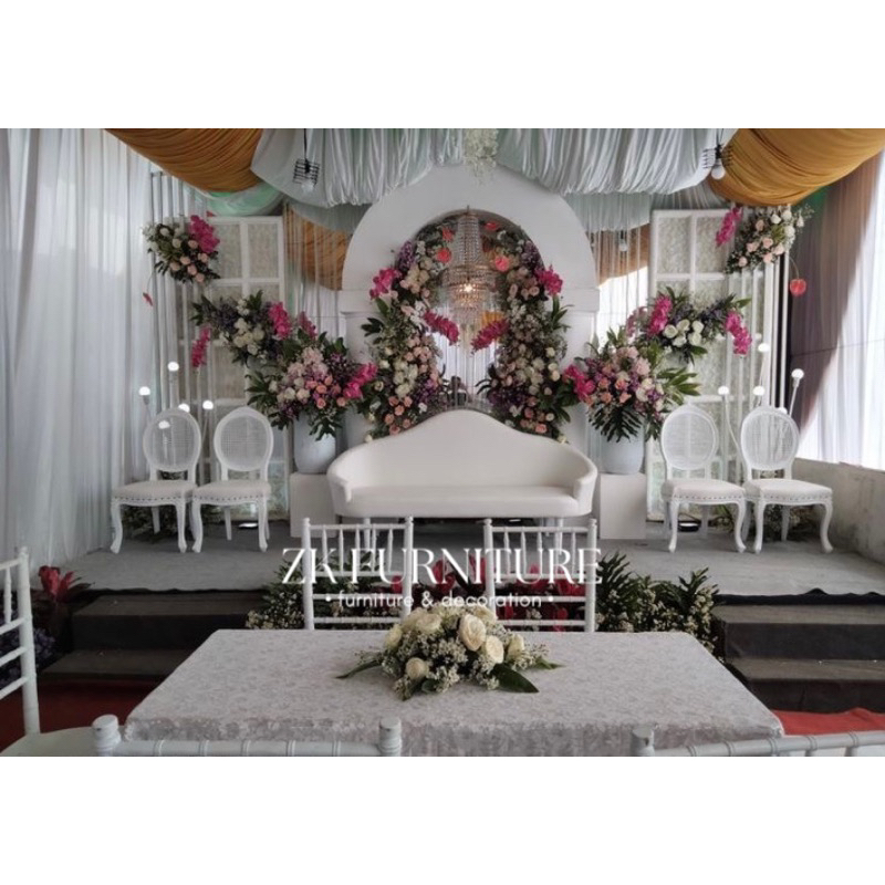 kursi pelaminan / kursi pelaminan minimalis / kursi pelaminan rotan / kursi pelaminan patrick+rotan 