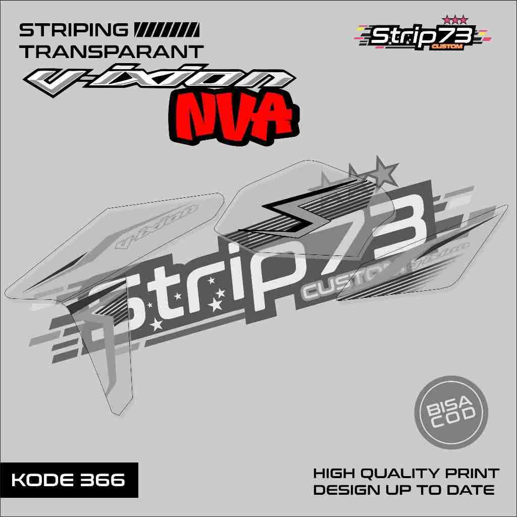 366 STRIPING TRANSPARAN VIXION NVA - STRIPING TRANSPARAN VIXION NVA PREMIUM GRAFIK