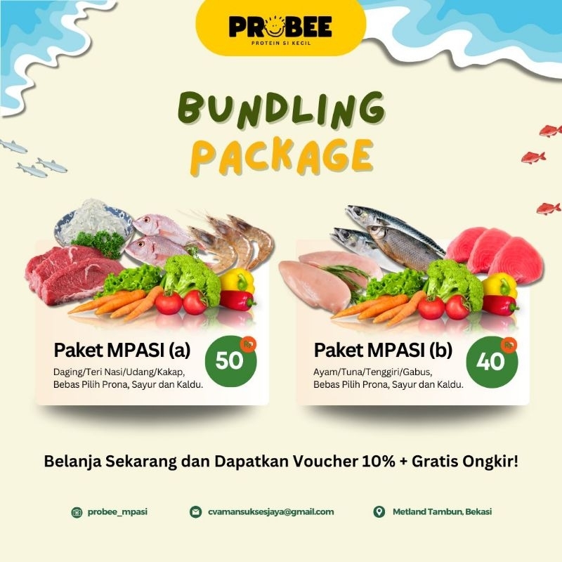 

PAKET A MPASI/Bahan Olahan Mpasi Fresh