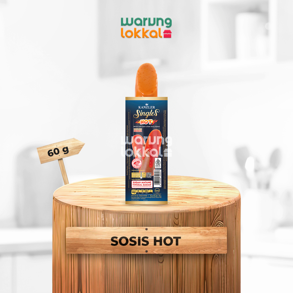 

Kanzler Singles Sosis Hot 60g - Warung Lokkal