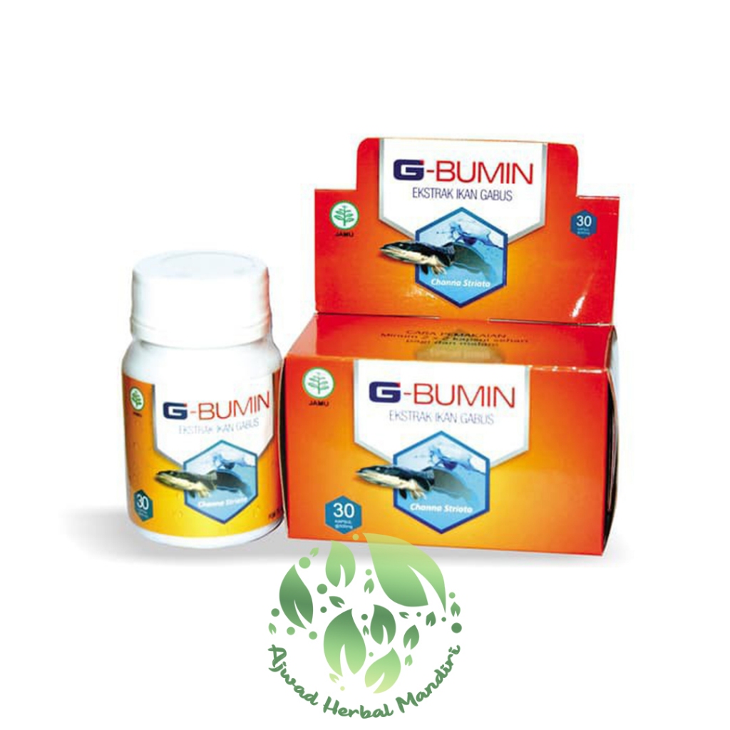 G Bumin Kapsul Ekstrak Ikan Gabus Albumin Isi 30 Kapsul Mempercepat Penyembukan Luka Pasca Operasi