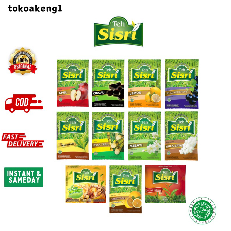 

TEH SISRI Renceng Minuman Teh Instan Bubuk (8 GR x 10 PCS)
