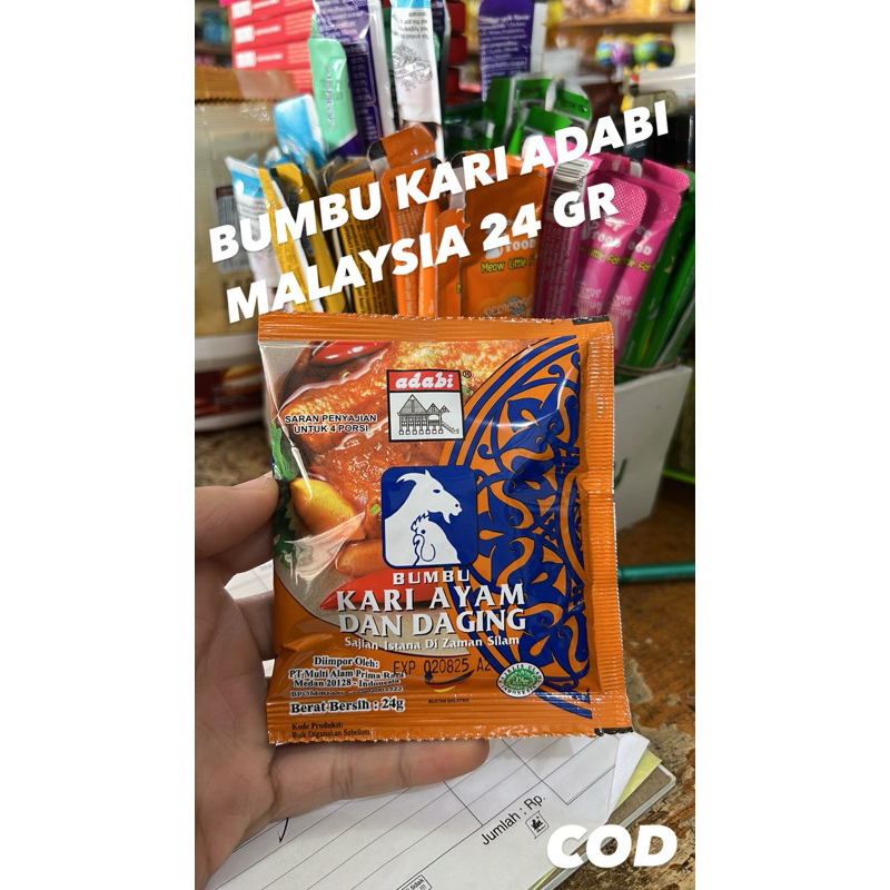 

BUMBU KARI ADABI MALAYSIA 40 GR