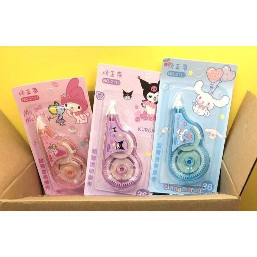 

CC - Pita Penghapus Tip Ex Kertas tip ex roll lucu Sanrio Kuromi Melody Cinnamon Roll