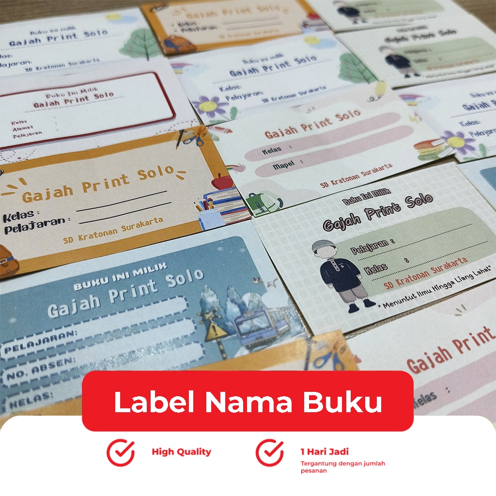 

Stiker Nama Buku / Stiker Custom Nama Buku Pelajaran Sekolah Anak