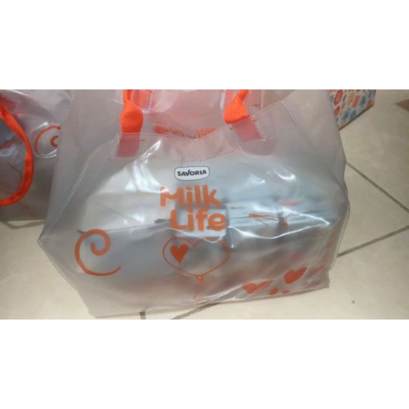 

event prj susu milk life free gelas kaca hologram