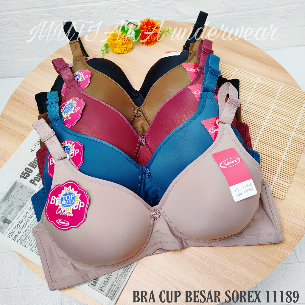 Bra Tanpa Kawat Cup Besar Sorex 11189 Size 38-44C /Big Cup Bra Tanpa Kawat Sorex 11189C