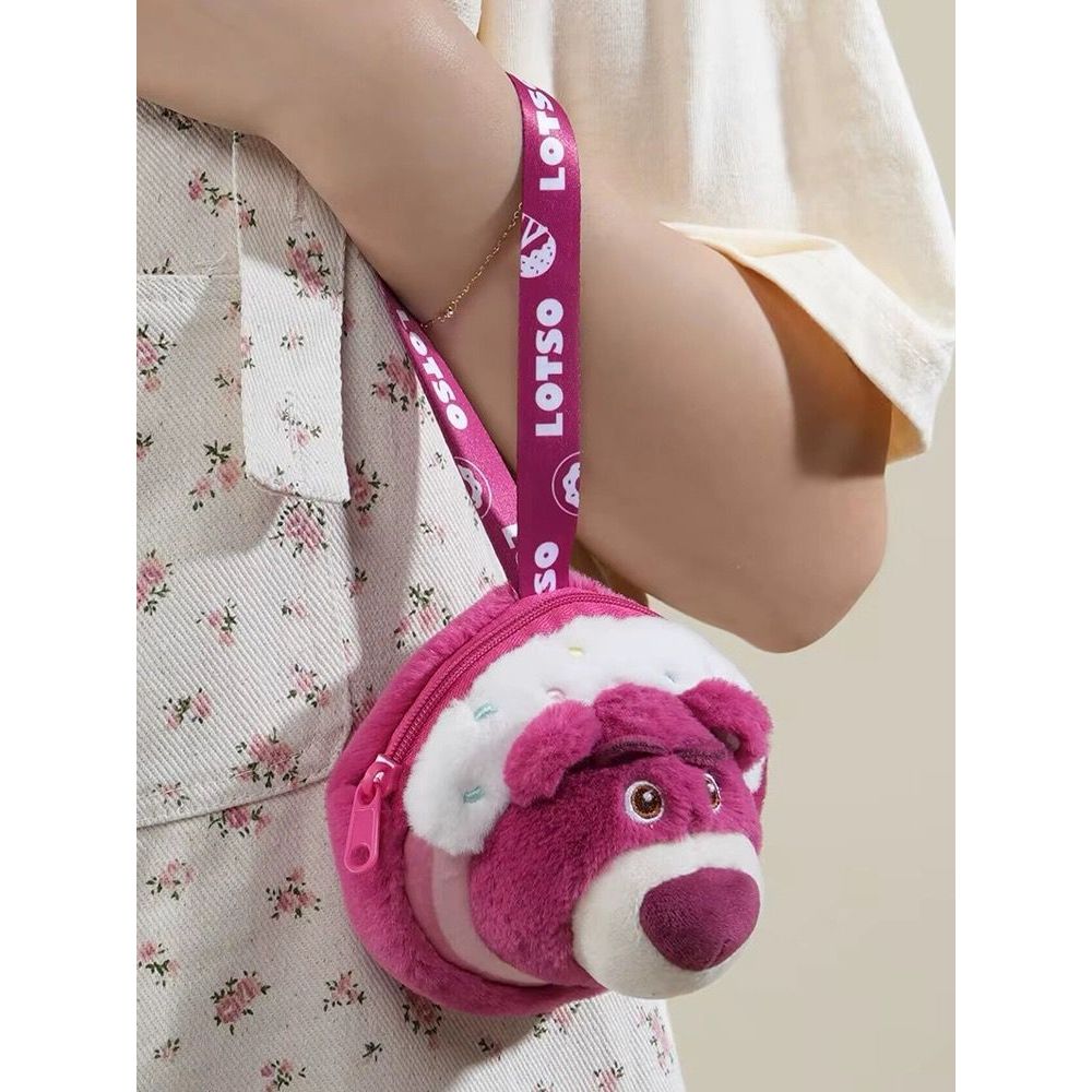 POTDEMIEL Koin Pouch Lotso Bear Dompet Lotso Disney Original Dompet Koin Lotso Coin Pouch Lotso Impo