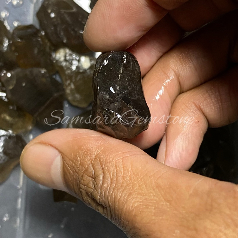 bahan batu akik solar padang / bongkahan batu akik natural / lempengan bahan batu akik