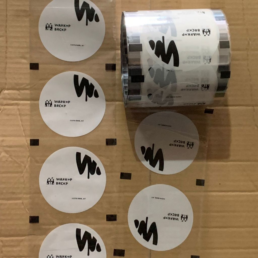 SABLON LID SEALER CUP PLASTIK plastik sealer tutup lid  backgound putih dan hitam