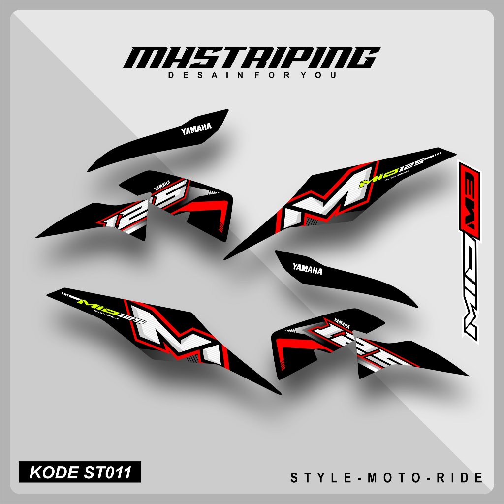 STRIPING MIO M3 / MIO 125 / MIO Z MOTIF ORIGINAL  KODE (ST011) | STIKER MOTOR | STRIPING MOTOR | DEC