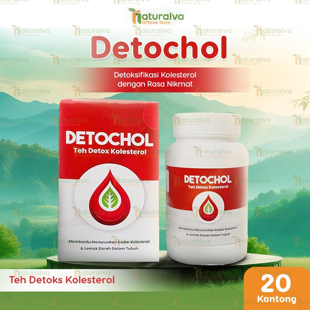 

Detochol Teh Detoks untuk Kolesterol Buang Racun Teh Sehat 50 Gram