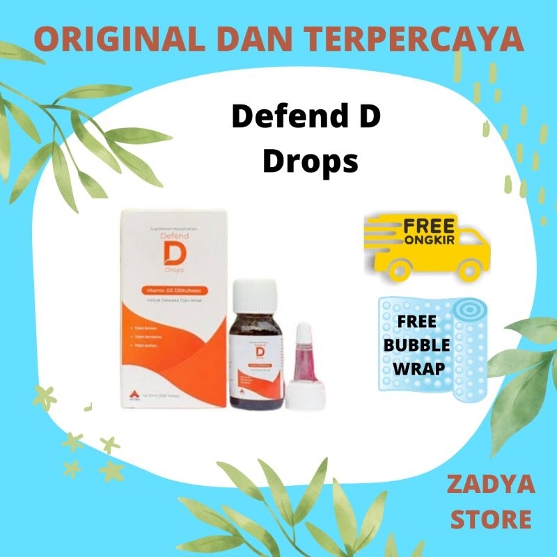 TERMURAH Defend D Drops Vitamin D3 15mL (550 tetes)