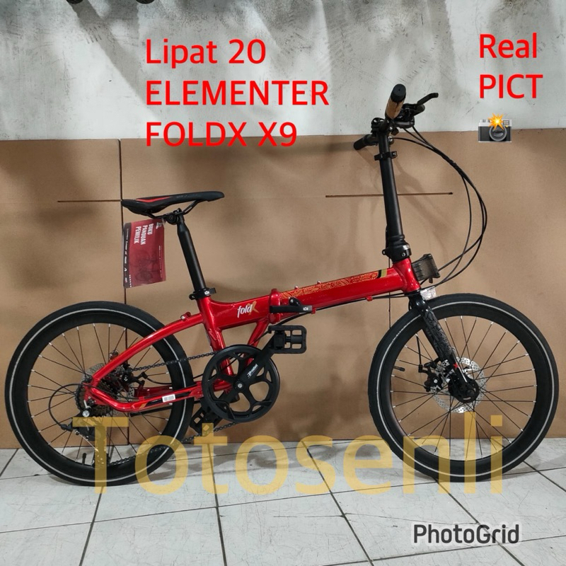 sepeda lipat element 20 inch FOLDX x9 8speed