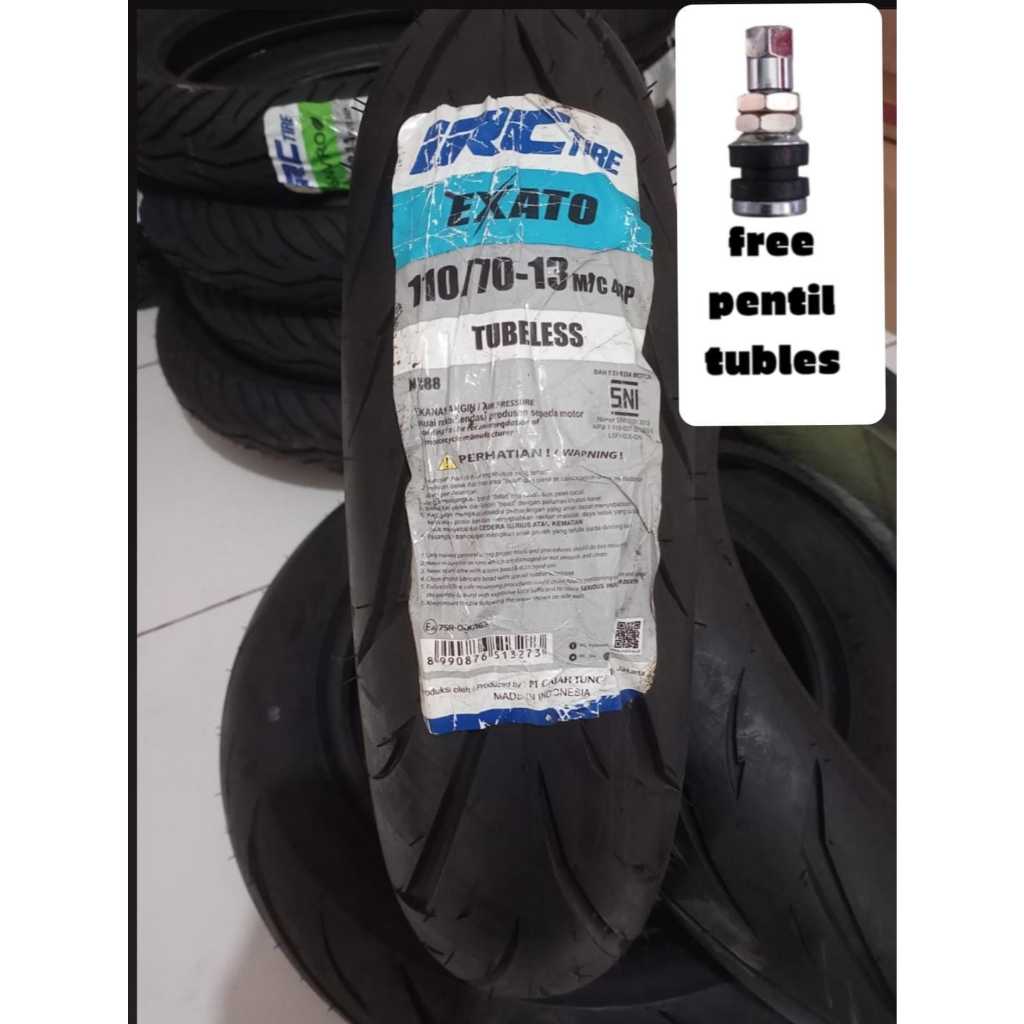 Ban Luar IRC EXATO TUBLES TUBELESS 110/70 Ring 13 Ban Depan NMAX