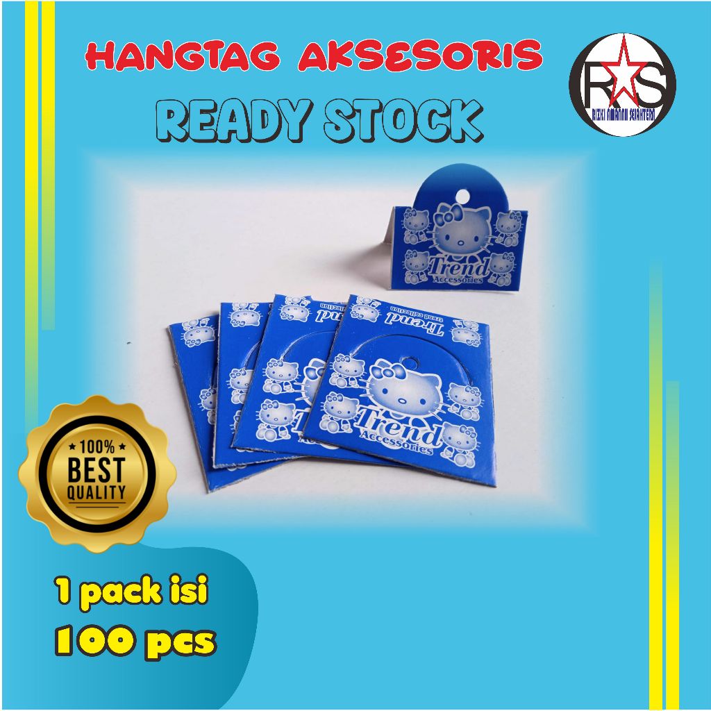 

hangtag / label aksesoris murah ekonomis isi 100pcs