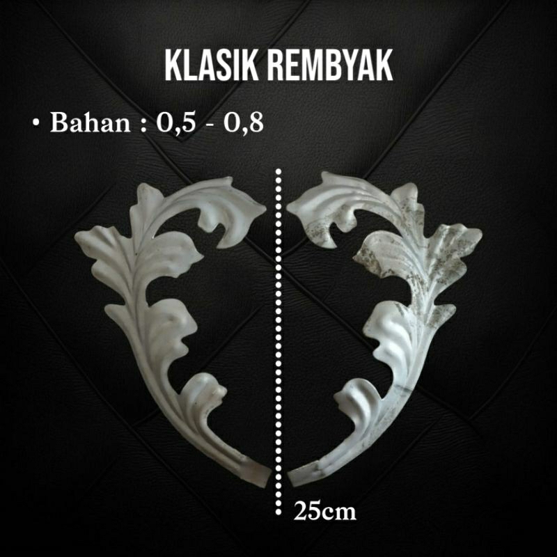 klasik rembyak || ornamen pagar || aksesoris pagar