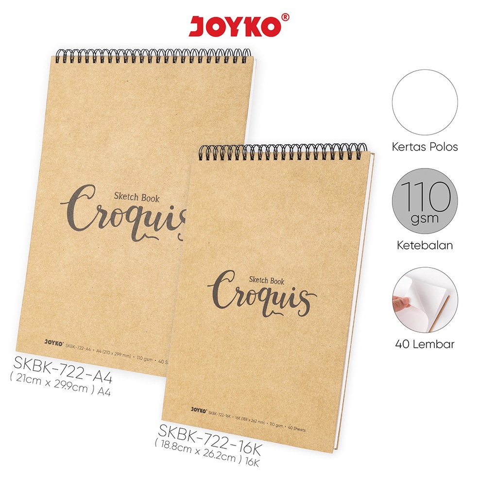 

Buku Sketsa Gambar Sketch Book Joyko SKBK722 KODE L8B7