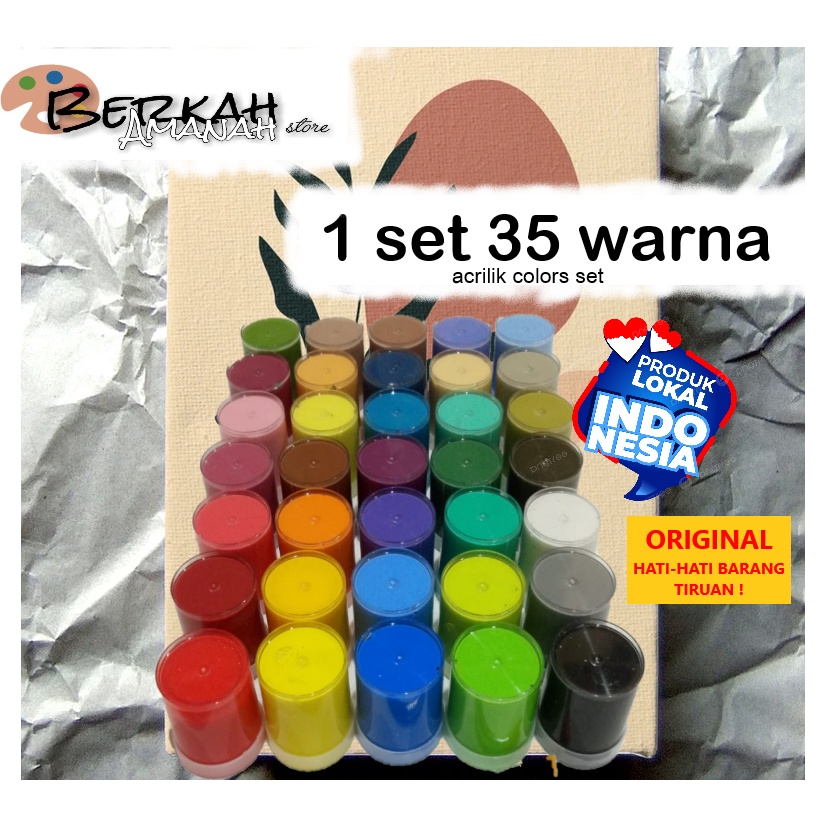 

1set 35 warnacat acrilik set KODE T3S6