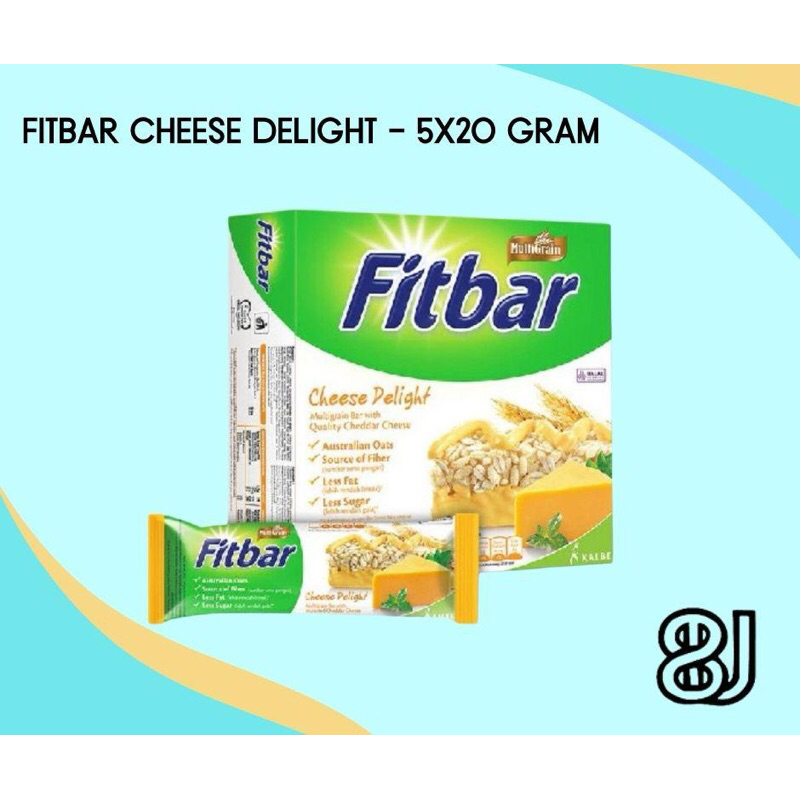 

FITBAR MULTIGRAIN - CHEESE DELIGHT - 1 BOX (5 pcs x 20 g) - Free Ongkir