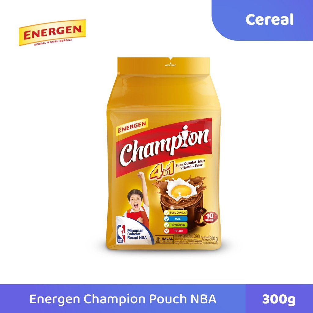 

Minuman Coklat Energen Champion Pouch isi 10 sachet