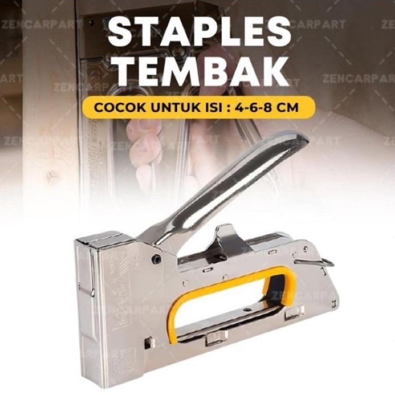 

Alat Staples Tembak Stapler Tembak Guntacker Kayu Jok Kulit Motor KUAT Steples Hekter 3in1 4 6 8 mm KODE V4B4