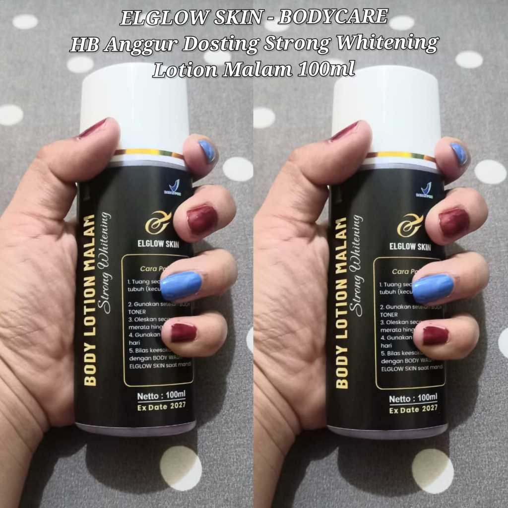 ELGLOW SKIN  HB Anggur Dosting Strong Whitening - Malam, 100ml / HB PLATINUM ANGGUR SUPER ORIGINAL