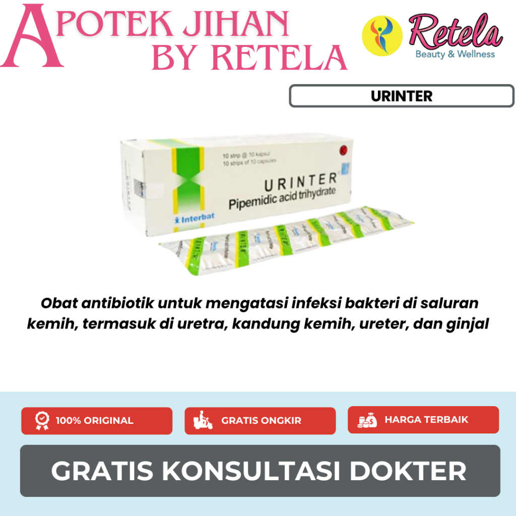 Urinter 400 mg 1 Box 100 Kapsul