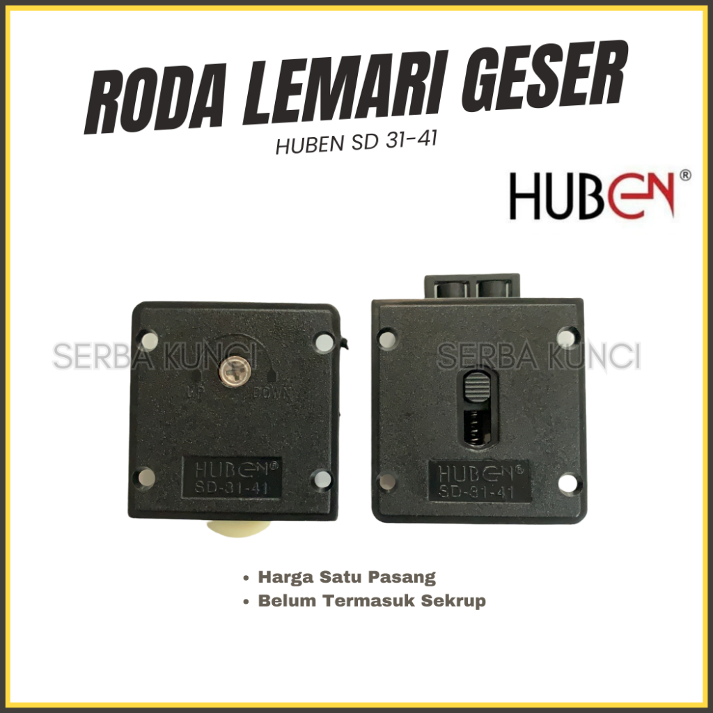 Huben Roda SD 3141 Pintu Lemari Geser Sliding Slaiding Sleding Almari Rel Daun 31-41 SD-31-41