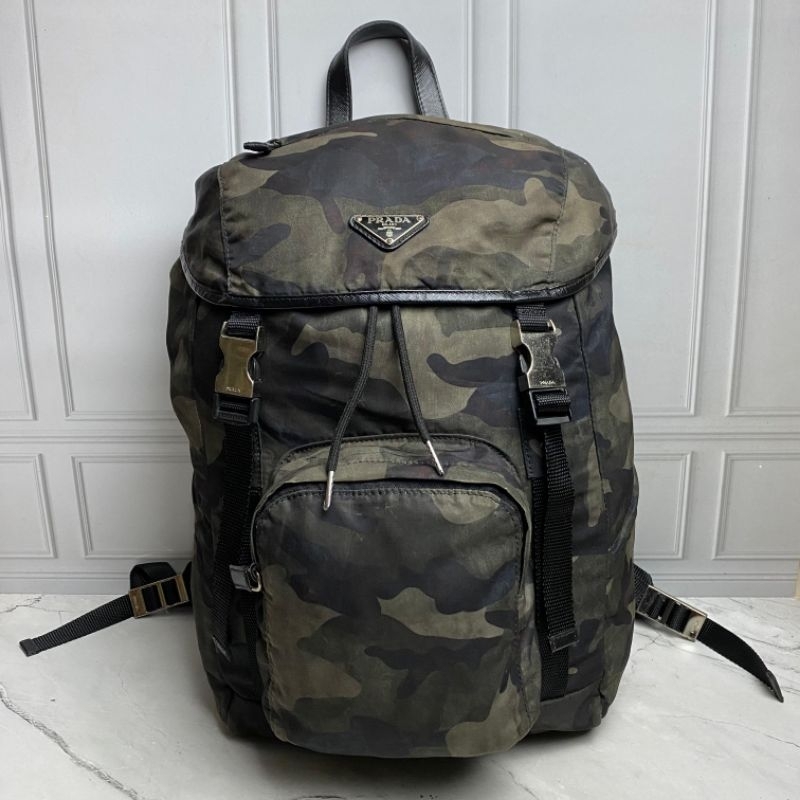 BACKPACK PRADA TESSUTO NYLON PRELOVED, RANSEL PRIA