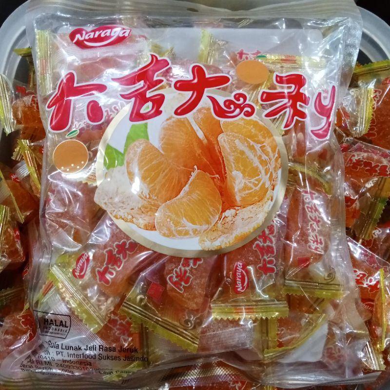 

Naraya Jeli jeruk Mandarin Orange kemasan 500 gr