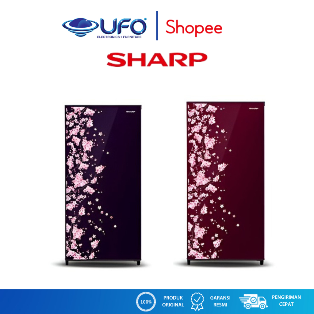 SHARP KULKAS 1 PINTU 133L SJN162DVR/DVB