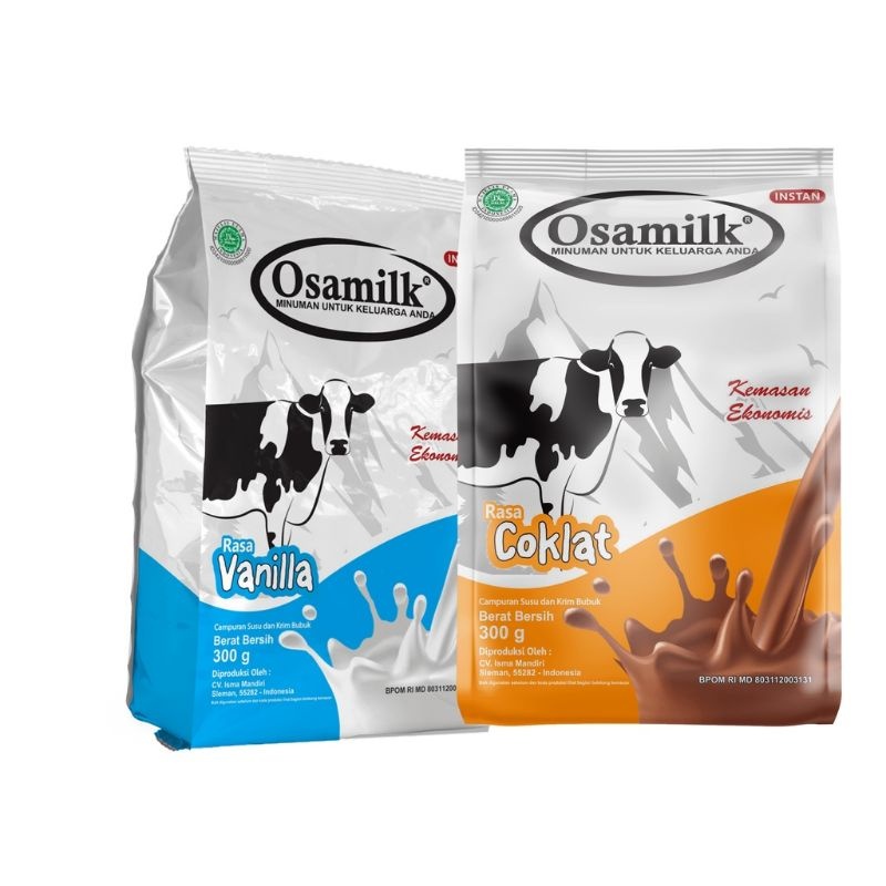 

osamilk 300gr - vanila coklat susu penggemuk badan