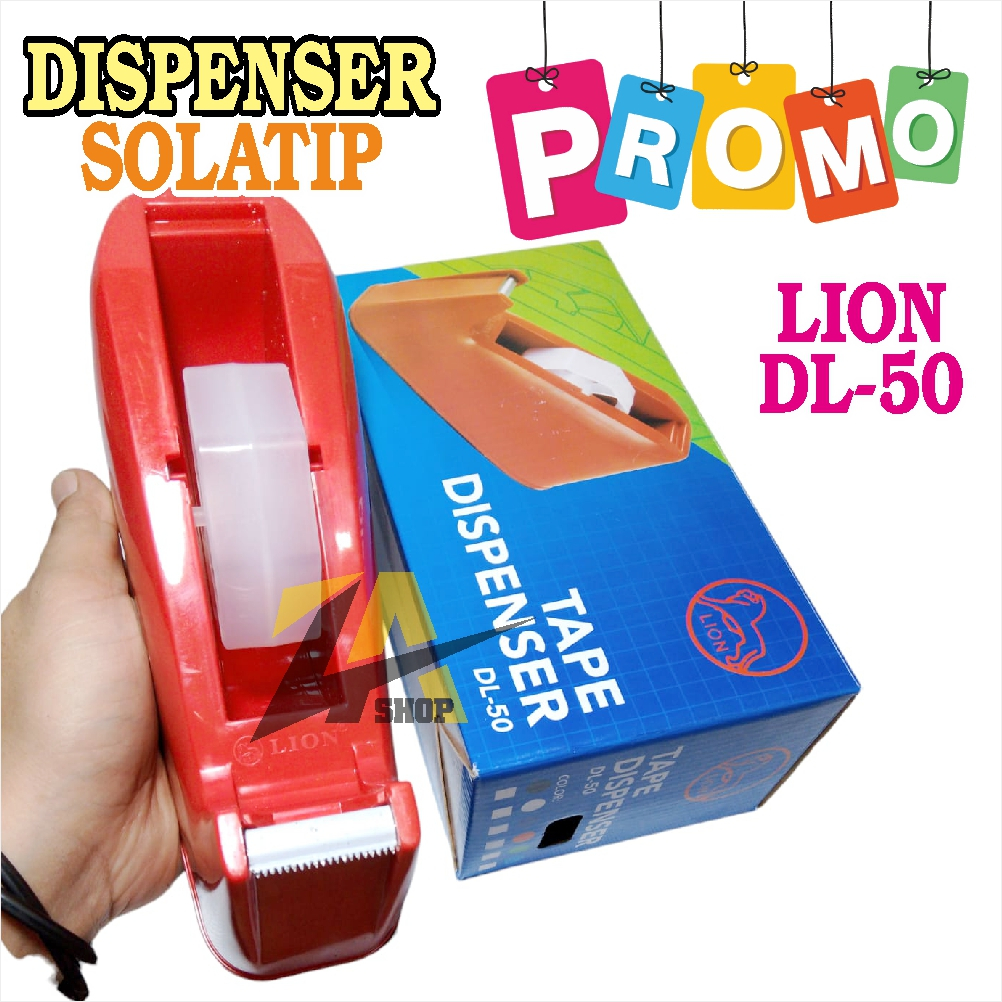 

Tempat Pemotong Lakban Isolasi Tape CUTTER Dispenser SOLATIP LION DL 50