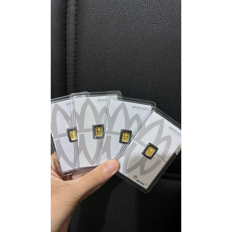 Logam Mulia Microgold ANTAM 0.1 gram Emas Mini Gold 24K