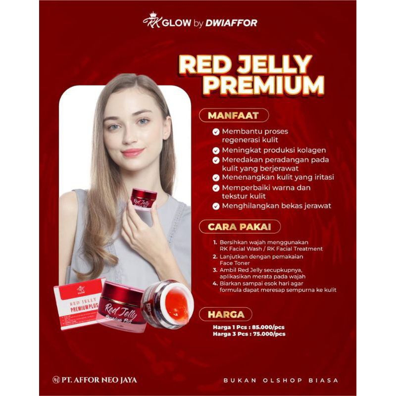 (RK GLOW) Red jelly premium RK red jelly