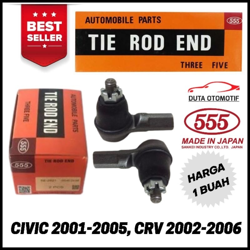 Tie Rod End Civic 2001-2005, Crv 2002-2006 Crv Gen 2 - 555 JAPAN